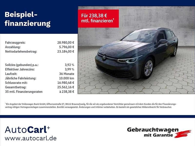 Delfingrau metallic Gebraucht 2023 VW Golf VIII S Kombi | 28.980 € (Fairer Preis) - Bild 1/2