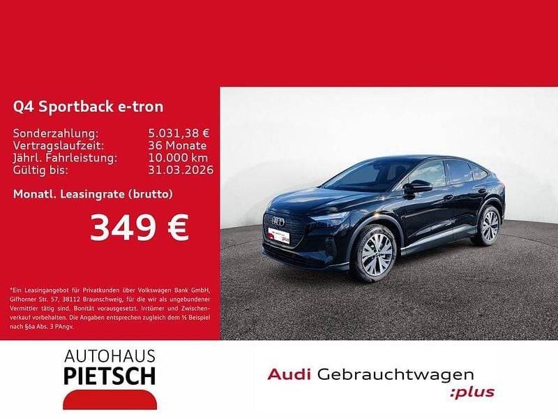 Mythosschwarz metallic Gebraucht 2025 Audi Q4 Sportback e-tron Ambiente SUV | 44.650 € (Superpreis) - Bild 1/4