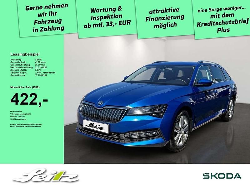 Blau Gebraucht 2021 Skoda Superb Style Kombi | 22.539 € (Fairer Preis) - Bild 1/3