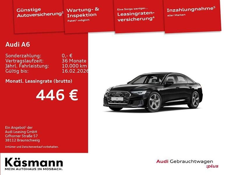 Gebraucht Audi A6 S-Line 299 PS (219 kW) 2024 Mythosschwarz metallic Limousine