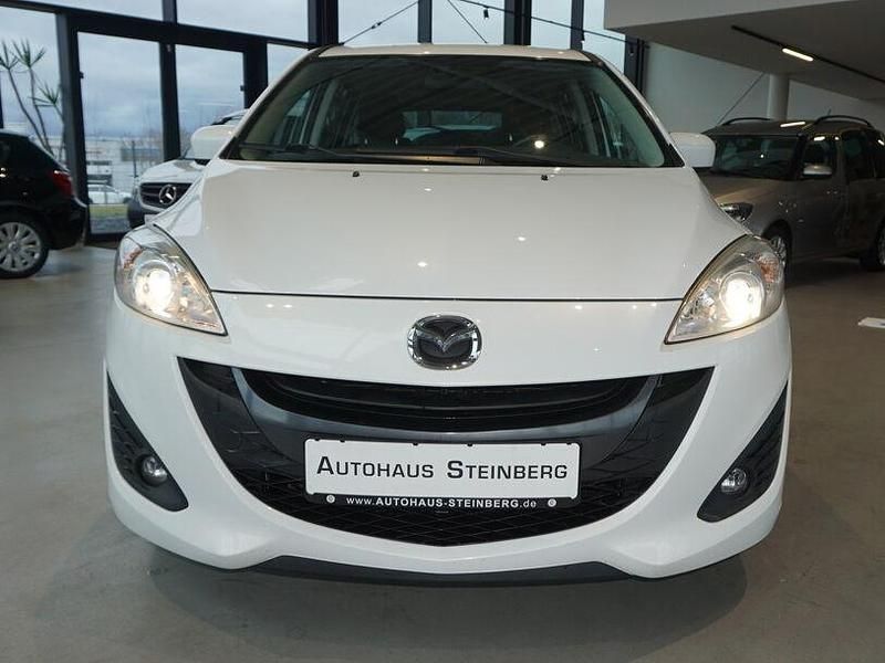 Gebraucht Mazda 5 Edition 116 PS (85 kW) 2012 Weiß Van / Kleinbus