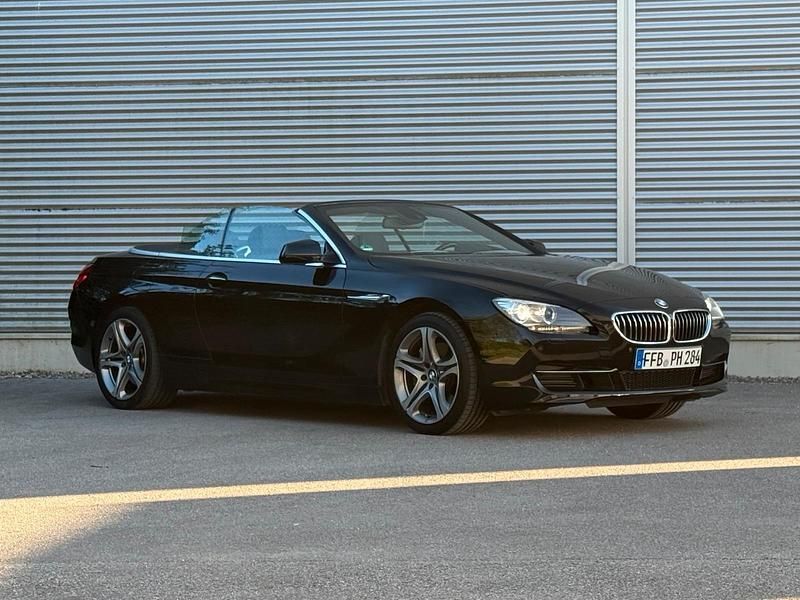 Schwarz Gebraucht 2012 BMW 640 Cabriolet Basis Cabrio | 22.900 € (Guter Preis) - Bild 1/4