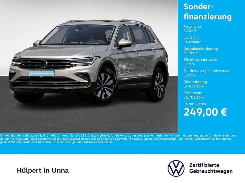 Ivory silver metallic Gebraucht 2024 VW Tiguan Move SUV | 35.169 € (Superpreis) - Bild 1/4