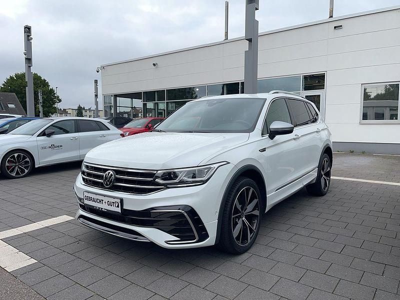 Weiß Gebraucht 2022 VW Tiguan Allspace R-line SUV | 37.480 € (Fairer Preis) - Bild 1/4