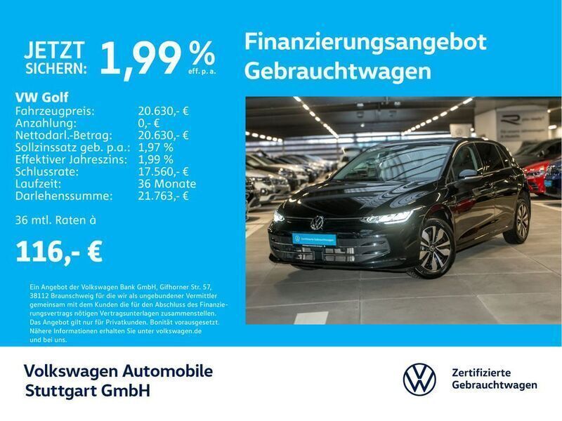 Grenadillschwarz metallic Gebraucht 2024 VW Golf VIII Goal Limousine | 25.730 € (Guter Preis) - Bild 1/4