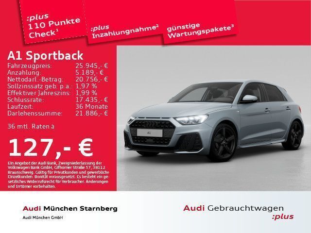 Pfeilgrau perleffekt Gebraucht 2024 Audi A1 Sportback S-Line Kleinwagen | 25.945 € (Etwas zu teuer) - Bild 1/2