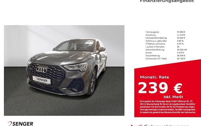 Grau Gebraucht 2023 Audi Q3 Sportback S-Line SUV | 44.880 € (Etwas zu teuer) - Bild 1/4
