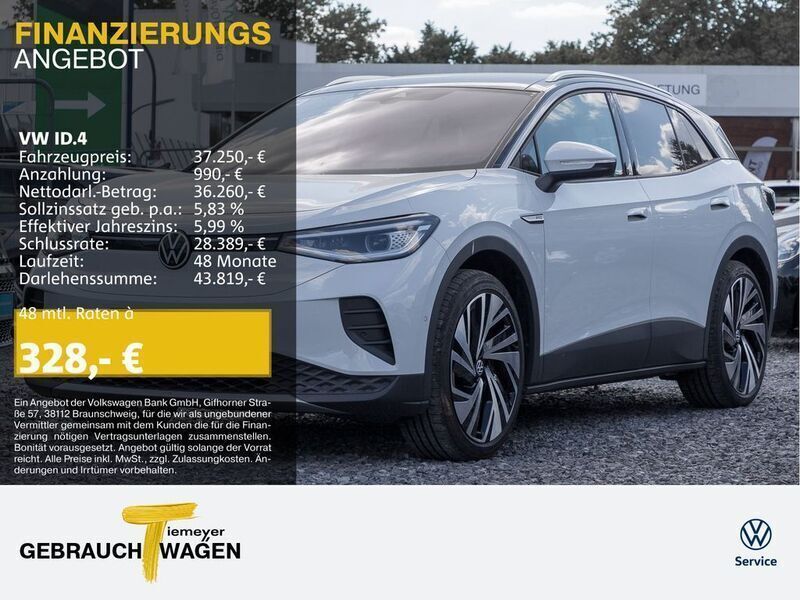 Weiß Gebraucht 2023 VW ID.4 Pro SUV | 37.250 € (Fairer Preis) - Bild 1/4