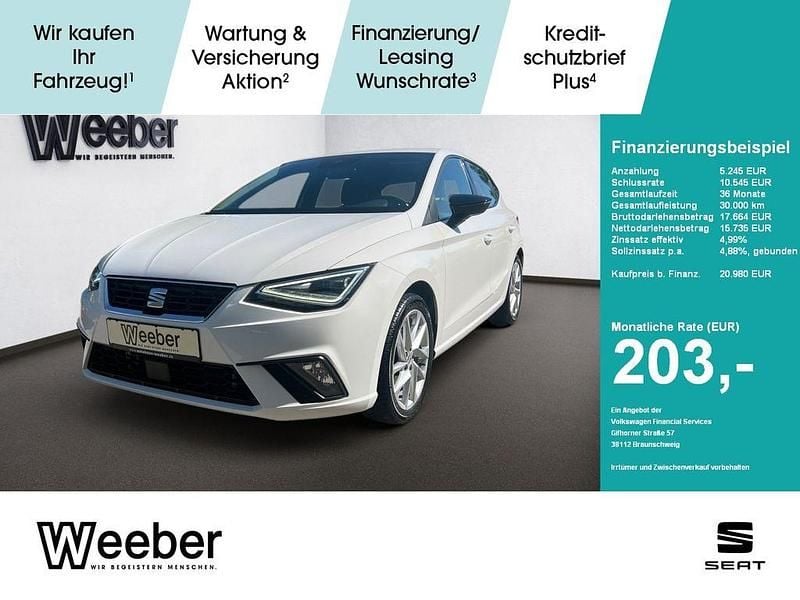 Candy weiss Gebraucht 2022 Seat Ibiza FR Limousine | 20.490 € (Fairer Preis) - Bild 1/4