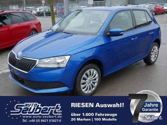 Blau metallic Gebraucht 2019 Skoda Fabia Ambition Kleinwagen | 12.990 € (Guter Preis) - Bild 1/4