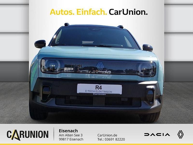 Neu Renault 4 E-Tech Iconic 110 kW (150 PS) 2025 Hautsdefrancegrün, black pearlschwarz metallic SUV