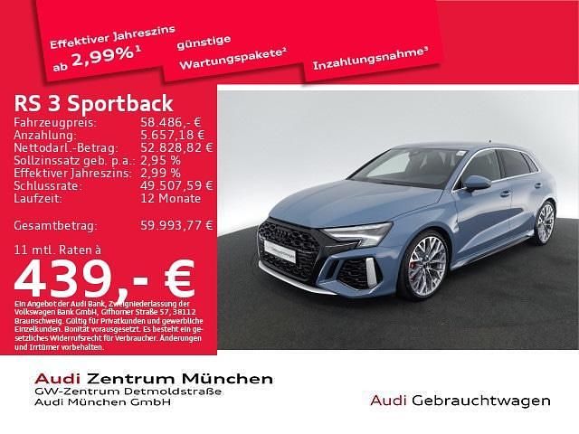 Gebraucht 2024 Audi RS3 Sportback Ambiente Kleinwagen | 58.486 € (Superpreis) - Bild 1/2