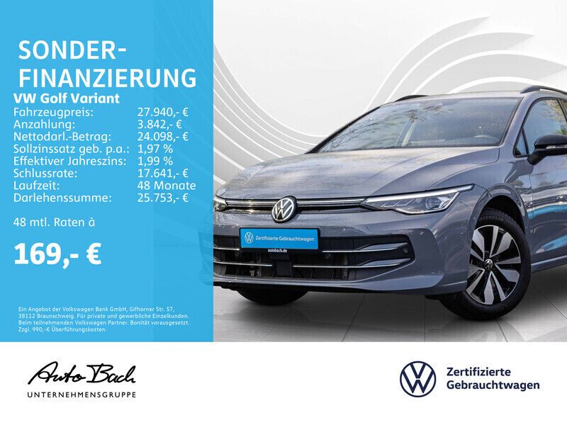 Grau (mondsteingrau) Gebraucht 2024 VW Golf VIII Goal Kombi | 27.940 € (Superpreis) - Bild 1/4