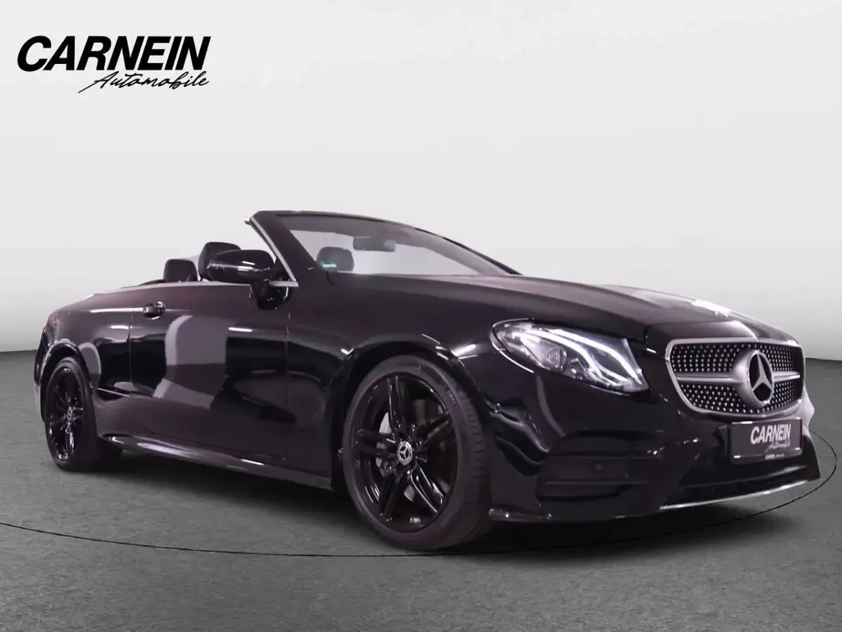 Gebraucht Mercedes E300 AMG line 245 PS (180 kW) 2018 Schwarz/baltic black Cabrio