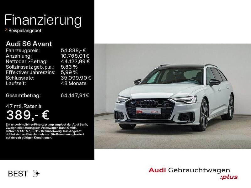 Gebraucht Audi S6 Sport 344 PS (253 kW) 2024 Gletscherweiß metallic (metallic) Kombi