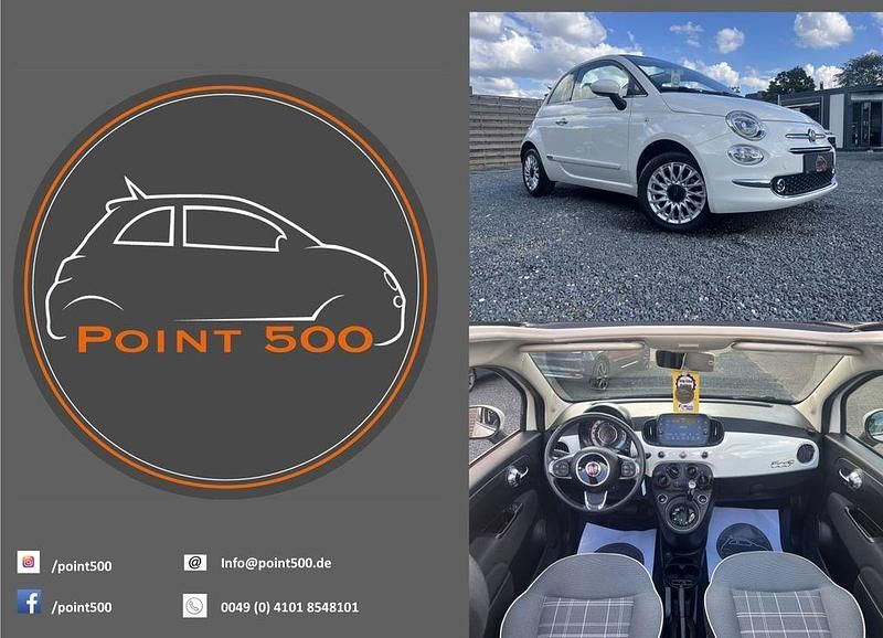Weiß Gebraucht 2017 Fiat 500C Lounge Cabrio | 11.480 € (Fairer Preis) - Bild 1/4