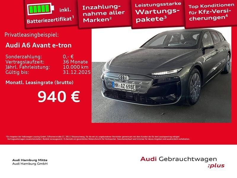 Daytonagrau perleffekt Gebraucht 2025 Audi A6 e-tron Performance Kombi | 87.711 € (Teuer) - Bild 1/3