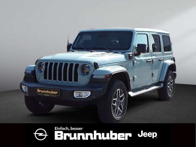 Grau Gebraucht 2023 Jeep Wrangler Unlimited Sahara SUV | 69.499 € (Teuer) - Bild 1/4