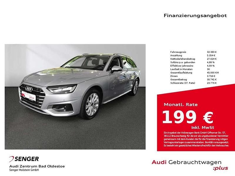 Florettsilber metallic Gebraucht 2024 Audi A4 Advanced Plus Kombi | 32.380 € (Fairer Preis) - Bild 1/4