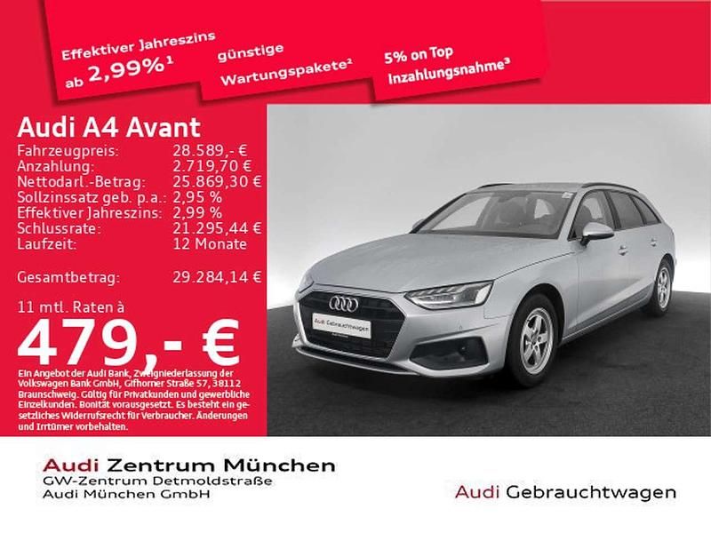 Gebraucht Audi A4 Design 150 PS (110 kW) 2023 Florettsilber metallic Kombi
