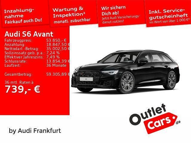 Brillantschwarz Gebraucht 2024 Audi S6 Basis Kombi | 53.850 € (Guter Preis) - Bild 1/2