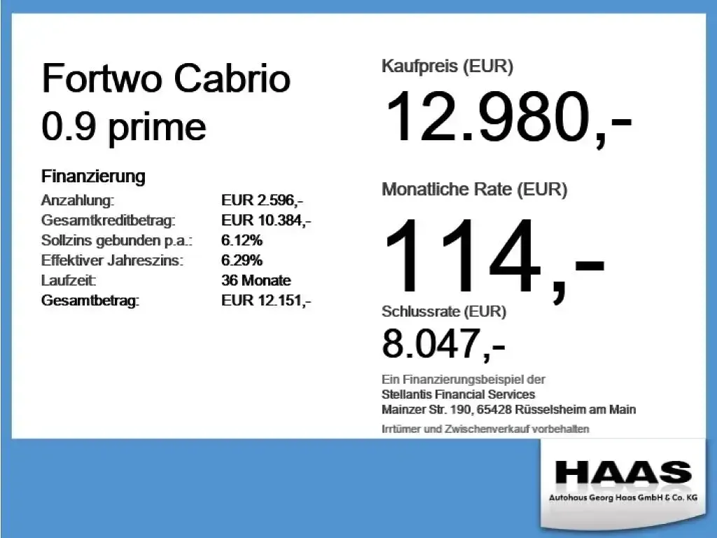 Gebraucht Smart ForTwo Cabrio Prime 90 PS (66 kW) 2016 Grau Cabrio