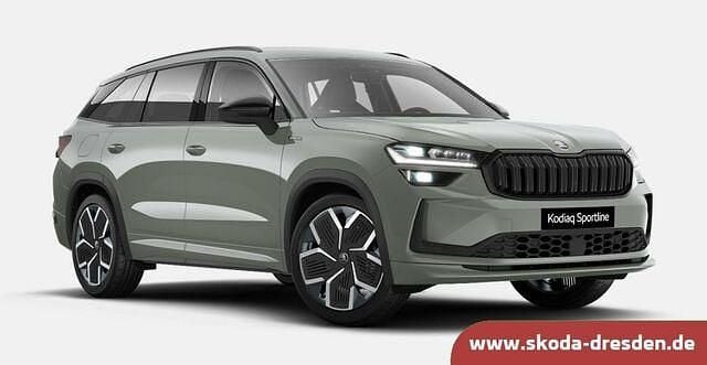 Grau Gebraucht 2022 Skoda Kodiaq SportLine SUV | 51.450 € - Bild 1/2