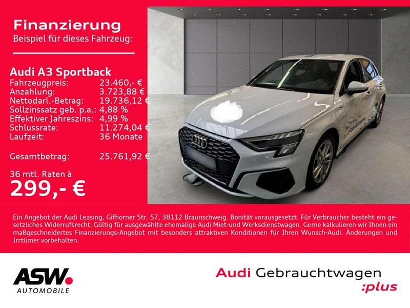 Gebraucht Audi A3 S-Line 204 PS (150 kW) 2022 Gletscherweiß metallic Limousine