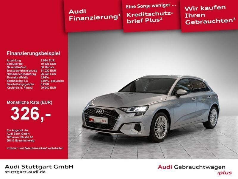 Gebraucht Audi A3 Sportback Advanced Plus 150 PS (110 kW) 2023 Silber Kleinwagen