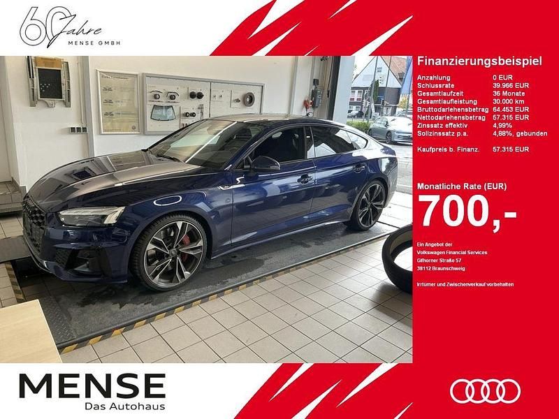 Navarrablau Gebraucht 2023 Audi S5 Sportback Ambiente Kleinwagen | 57.315 € (Teuer) - Bild 1/4