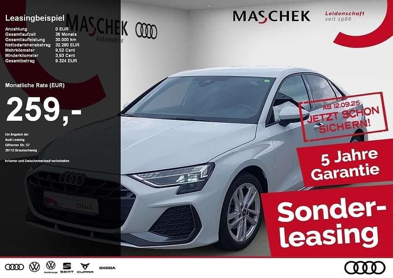 Gletscherweiss Gebraucht 2024 Audi A3 S-Line Limousine | 31.740 € (Superpreis) - Bild 1/4