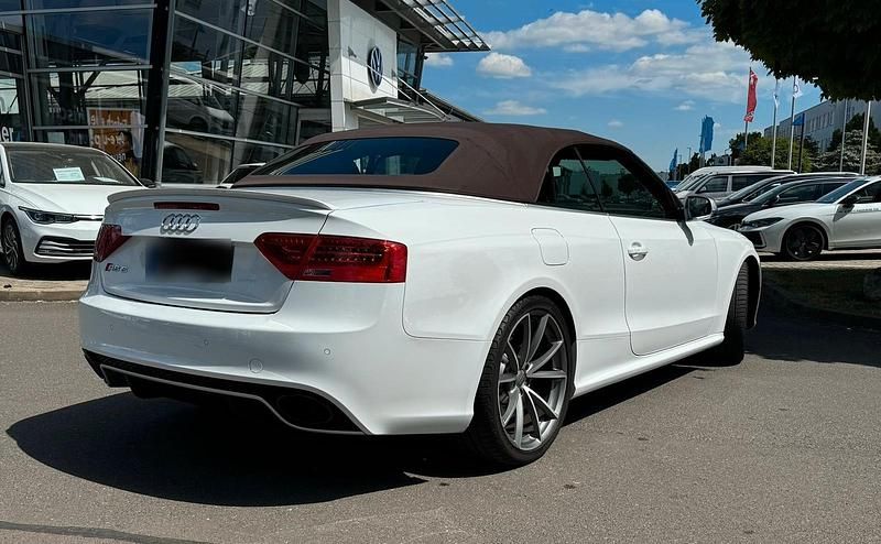 Second-hand Audi RS5 Exclusive 450 CP (330 kW) 2013 Alb Cabrio