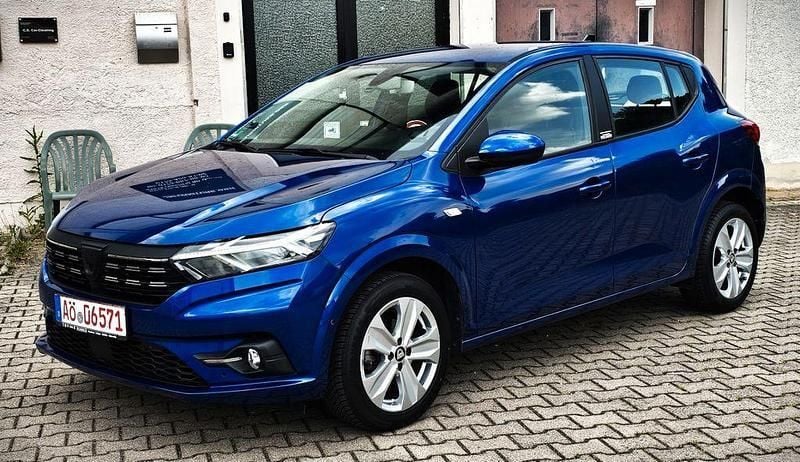 Stahlblau Gebraucht 2021 Dacia Sandero Comfort Kleinwagen | 11.900 € (Guter Preis) - Bild 1/4