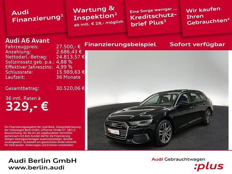 Schwarz Gebraucht 2021 Audi A6 Design Kombi | 27.500 € (Superpreis) - Bild 1/3