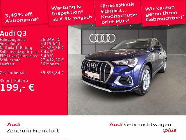 Navarrablau metallic Gebraucht 2024 Audi Q3 Advanced SUV | 36.849 € (Guter Preis) - Bild 1/2