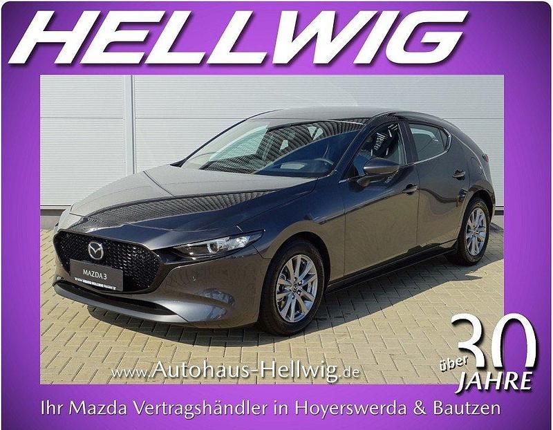 Neu Mazda 3 Prime-Line 140 PS (102 kW) 2025 Machine grey metallic Limousine