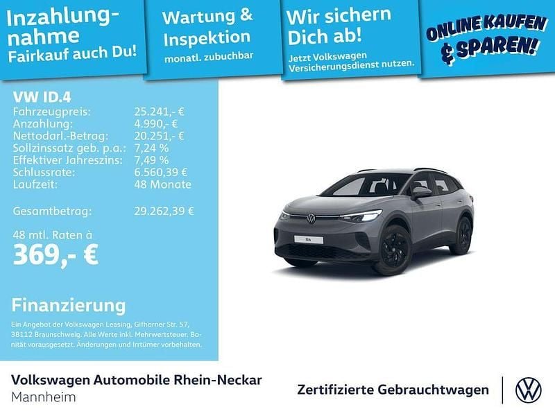 Gebraucht VW ID.4 Pure 125 kW (170 PS) 2024 Grau SUV