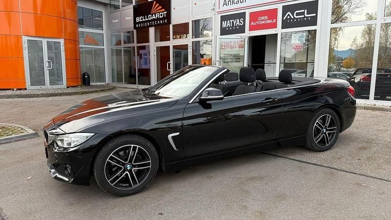 Gebraucht BMW 420 184 PS (135 kW) 2017 Schwarz ii/bonnet fluid black Cabrio