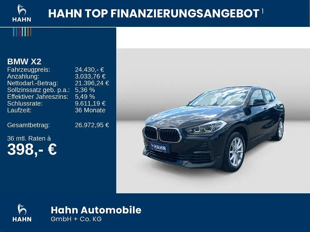 Gebraucht BMW X2 Advantage 150 PS (110 kW) 2021 Schwarz SUV