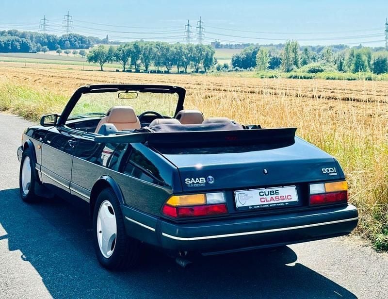 Schwarz Gebraucht 1990 Saab 900 Cabriolet Cabrio | 8.450 € - Bild 1/4