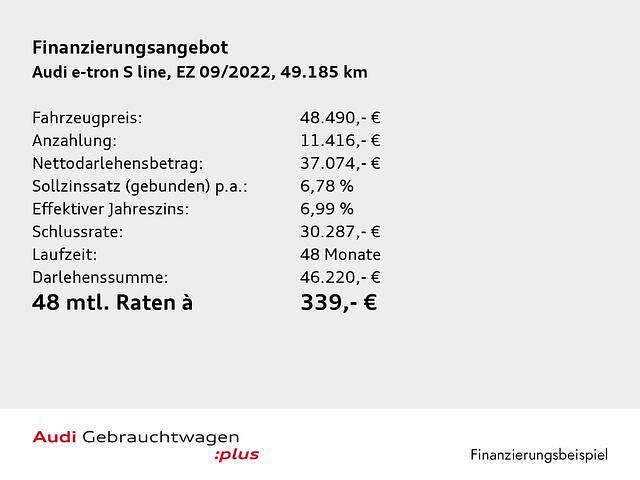 Brugt Audi e-tron S-Line 300 kW (408 HK) 2022 Grå SUV