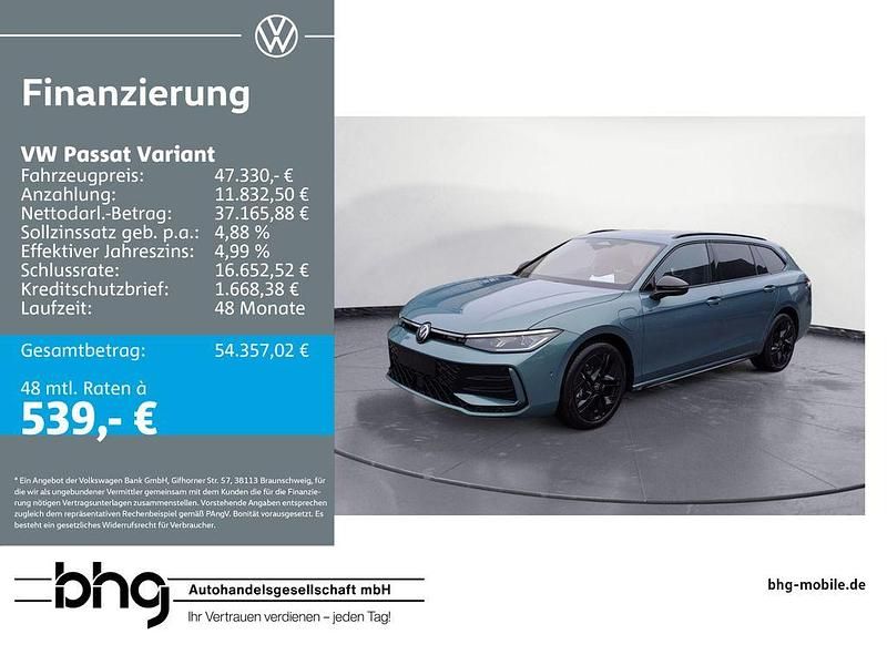 Maripositgrün metallic Gebraucht 2025 VW Passat R-line Kombi | 47.330 € (Superpreis) - Bild 1/4