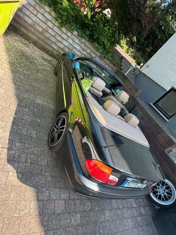 Schwarz Gebraucht 2000 BMW 330 Cabriolet Cabrio | 7.300 € (Guter Preis) - Bild 1/4
