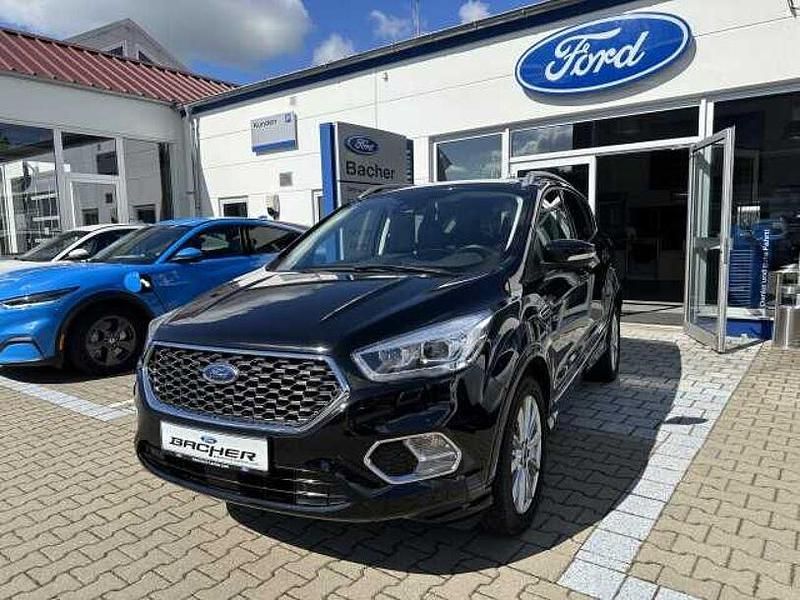 Iridiumschwarzmetallic (metallic) Gebraucht 2018 Ford Kuga Vignale SUV | 16.450 € (Etwas zu teuer) - Bild 1/4
