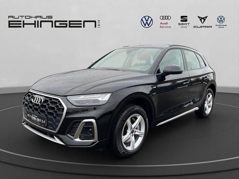 Mythosschwarz metallic Gebraucht 2021 Audi Q5 S-Line SUV | 27.999 € (Superpreis) - Bild 1/3