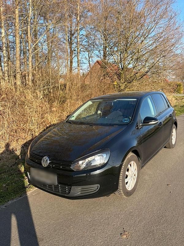 Gebraucht VW Golf VI 2009 Schwarz Kleinwagen