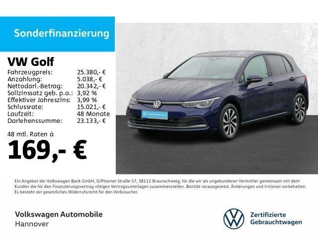 Verkauft VW Golf VIII Active, gebraucht 2022, 19.426 km in Langenhagen