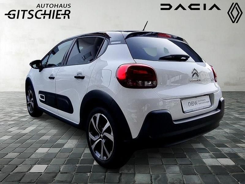 Gebraucht Citroën C3 PureTech 110 PS (80 kW) 2023 Weiß, dach schwarz (weiß) Kleinwagen