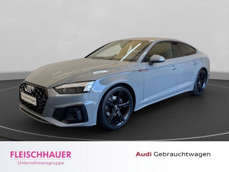 Grau Gebraucht 2021 Audi A5 Sportback S-Line Limousine | 33.980 € (Guter Preis) - Bild 1/4