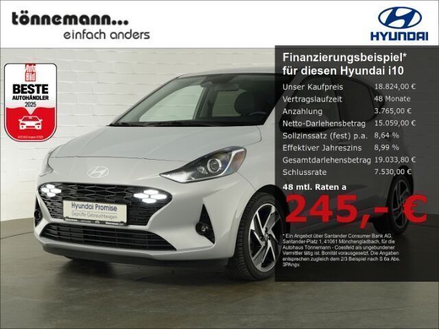 Grau Gebraucht 2024 Hyundai i10 Prime Kleinwagen | 19.624 € (Etwas zu teuer) - Bild 1/4
